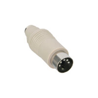 InLine® Tastatur-Adapter, 5pol DIN-Stecker auf PS/2...