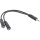 InLine® Klinken Y-Kabel, 3,5mm Klinke Stecker an 2x 3,5mm Klinke Buchse, Stereo, 0,2m