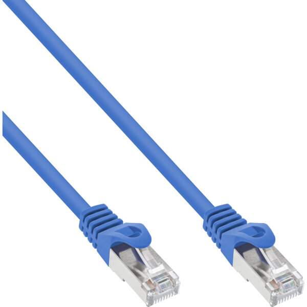 InLine® Patchkabel, SF/UTP, Cat.5e, blau, 0,5m