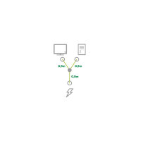 InLine® Netz-Y-Kabel, Kaltgeräte, 1x IEC-C14 auf...