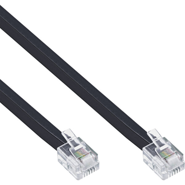 InLine® Modularkabel RJ12, Stecker / Stecker, 6adrig, 6P6C, 10m