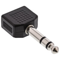 InLine® Audio Adapter, 6,3mm Klinke Stecker Stereo an...