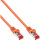 InLine® Patchkabel, S/FTP (PiMf), Cat.6, 250MHz, PVC, Kupfer, orange, 0,5m