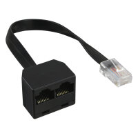 InLine® ISDN Verteiler, 1x RJ45 St an 2x RJ45 Bu,...