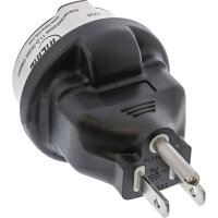 InLine® Reiseadapter, USA Stecker auf Schutzkontakt...