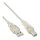 InLine® USB 2.0 Kabel, A an B, transparent, 5m