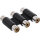 InLine® Audio/Video Adapter, 3x Cinch Buchse auf 3x Cinch Buchse