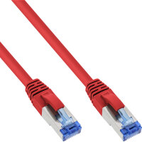 InLine® Patchkabel, S/FTP (PiMf), Cat.6A, 500MHz, halogenfrei, Kupfer, rot, 7,5m