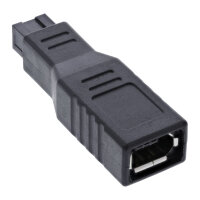 InLine® FireWire Adapter, 6pol Buchse/9pol Stecker