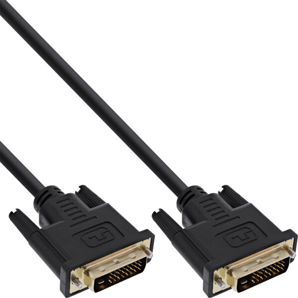 InLine® DVI-D Anschlusskabel Premium, digital 24+1 Stecker / Stecker, Dual Link, 1m