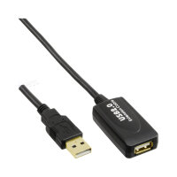 InLine® USB 2.0 Aktiv-Verlängerung, mit...