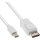 InLine® Mini DisplayPort zu DisplayPort Kabel, weiß, 2m