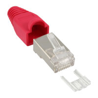 InLine® Crimpstecker RJ45 geschirmt, mit Knickschutz...