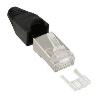 InLine® Crimpstecker RJ45 geschirmt, mit Knickschutz...