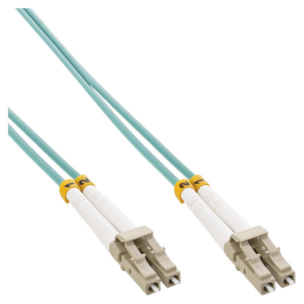 InLine® LWL Duplex Kabel, LC/LC, 50/125µm, OM3, 10m