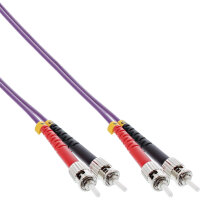 InLine® LWL Duplex Kabel, ST/ST, 50/125µm, OM4, 3m