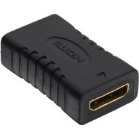 InLine® HDMI Adapter, Mini HDMI C Buchse / Buchse, vergoldete Kontakte