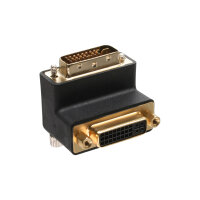 InLine® DVI-I Adapter, 90° gewinkelt,...