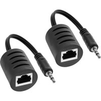 InLine® Audio über RJ45 passiv, Klinke 3,5mm...