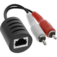 InLine® Audio über RJ45 passiv, 2x Cinch auf 1x...