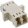 InLine® LWL Kupplung, Duplex LC/LC, multimode, beige, Keramik-Hülse, zum Einbau