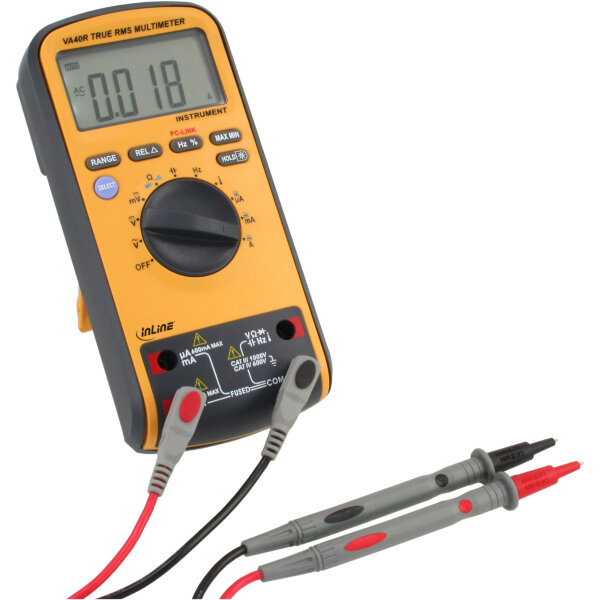 InLine® Multimeter mit PC-Anbindung über USB