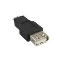 InLine® Micro-USB Adapter, Micro-B Stecker an USB A...