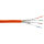 InLine® Verlegekabel Cat.7a, S/FTP (PiMF) 4x2x0,58 AWG23, 1200MHz, halogenfrei, orange, 100m