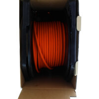 InLine® Duplex Verlegekabel Cat.7a, S/FTP (PiMF), 2x 4x2x0,58 AWG23, 1200MHz, halogenfrei, orange, 50m