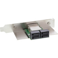 InLine® SAS Slotblech PCI + 50p Centr., ext. SFF-8088...