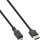 InLine® HDMI Superslim Kabel A an D, HDMI-High Speed mit Ethernet, Premium, schwarz / gold, 0,5m