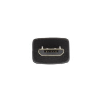 InLine® Micro-USB 2.0 Kabel, Schnellladekabel, USB-A Stecker an Micro-B Stecker, schwarz, 2m