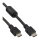 InLine® HDMI Kabel, HDMI-High Speed, Stecker / Stecker, schwarz, mit Ferrit, 1m