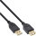 InLine® USB 2.0 Verlängerung, USB-A Stecker / Buchse, schwarz, Kontakte gold, 10m