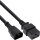 InLine® Netz Adapterkabel, IEC-60320 C14 auf C19, 3x1,5mm², max. 10A, schwarz, 3m