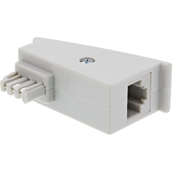 InLine® TAE-F DSL Adapter, TAE-F Stecker auf RJ45 Buchse, 8P2C für Fritzbox