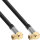 InLine® Premium SAT-Anschlusskabel, 4x geschirmt, 2x F-Stecker gewinkelt, >110dB, schwarz, 5m