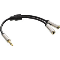 InLine® Basic Slim Audio Y-Kabel 3,5mm Klinke ST an...