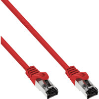 InLine® Patchkabel, S/FTP (PiMf), Cat.8.1, 2000MHz, halogenfrei, Kupfer, rot, 15m