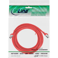 InLine® Patchkabel, S/FTP (PiMf), Cat.8.1, 2000MHz, halogenfrei, Kupfer, rot, 15m