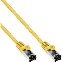 InLine® Patchkabel, S/FTP (PiMf), Cat.8.1, 2000MHz, halogenfrei, Kupfer, gelb, 7,5m