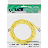 InLine® Patchkabel, S/FTP (PiMf), Cat.8.1, 2000MHz, halogenfrei, Kupfer, gelb, 7,5m