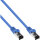 InLine® Patchkabel, S/FTP (PiMf), Cat.8.1, 2000MHz, halogenfrei, Kupfer, blau, 0,5m