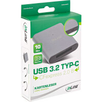InLine® Card Reader USB 3.2 Gen.2 USB-C oder USB-A, für CFexpress Typ-B Karten