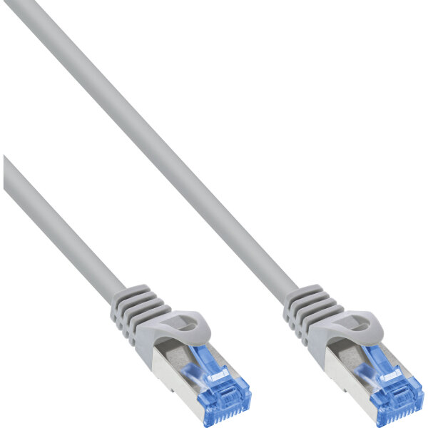 InLine® Patchkabel, Cat.6A, S/FTP, TPE flexibel, grau, 7,5m