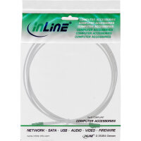 InLine® LWL Simplex Kabel, FTTH, LC/APC 8° zu LC/APC 8°, 9/125µm, OS2, 2m