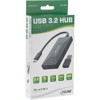 InLine® USB 3.2 Gen.1 OTG Hub, USB-C zu 2 Port USB-C und 3 Port USB-A, ohne Netzteil