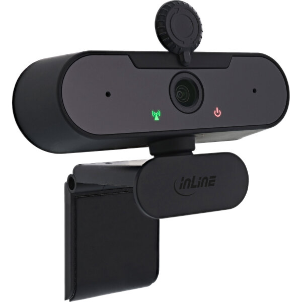 InLine® Webcam FullHD 1920x1080/30Hz mit Autofokus, USB-A Anschlusskabel