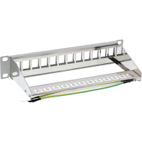 InLine® 10" Patchpanel Leerblech 12-fach,...