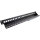 InLine® Patchfeld 24-fach, Keystone Snap-In Leerblech Patchpanel, 48,26cm (19"), 1HE, schwarz